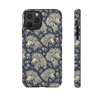 Floral Horses Tough Case