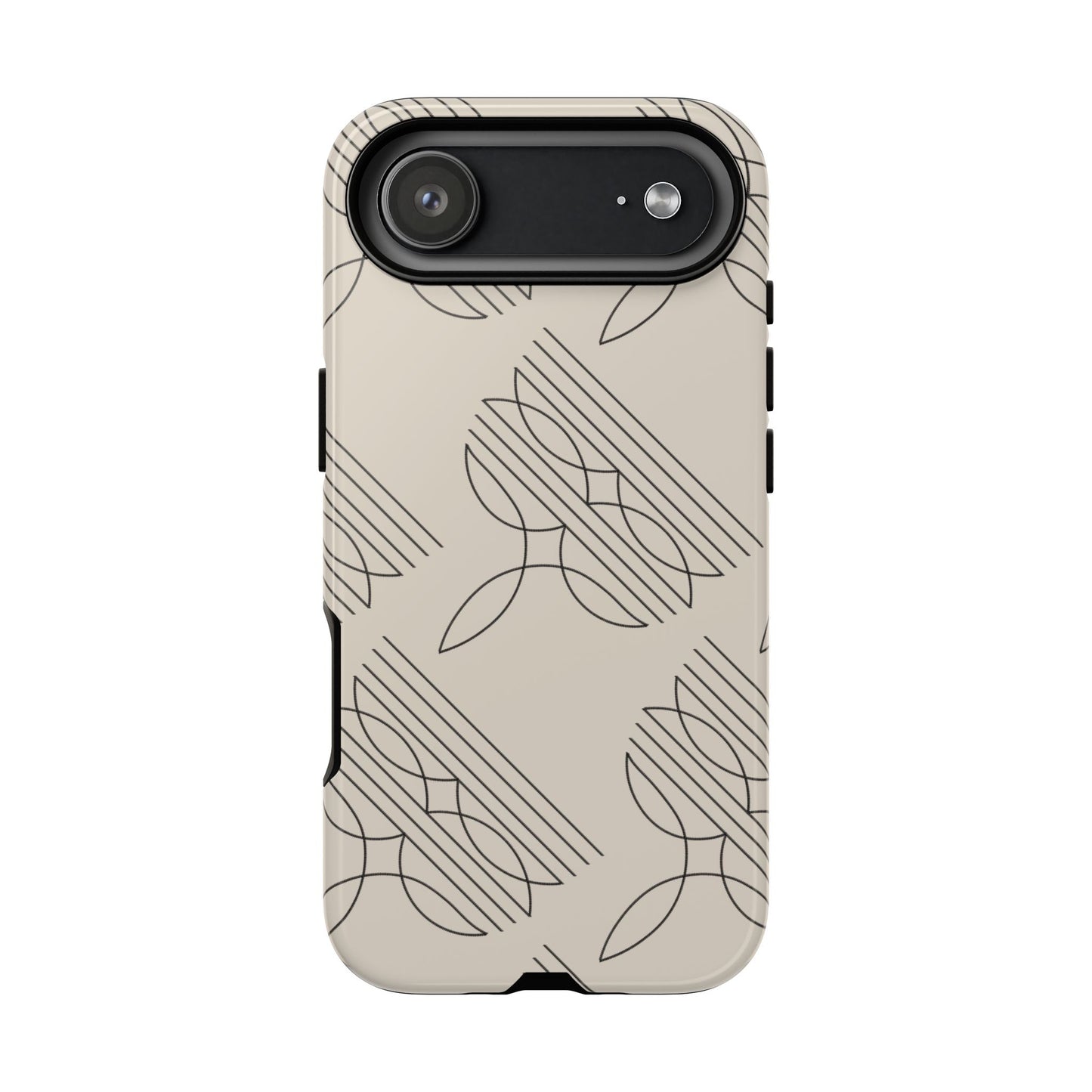 Boot Stitch Pattern Tough Phone Case-Beige