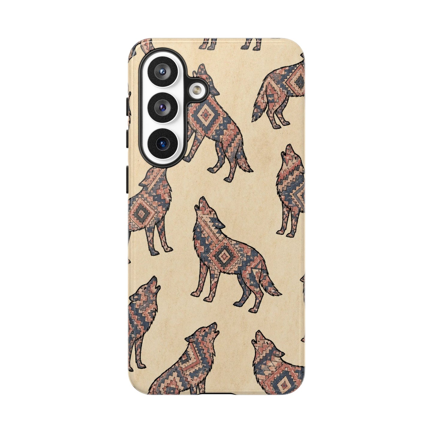 Rose Aztec Wolf Tough Case