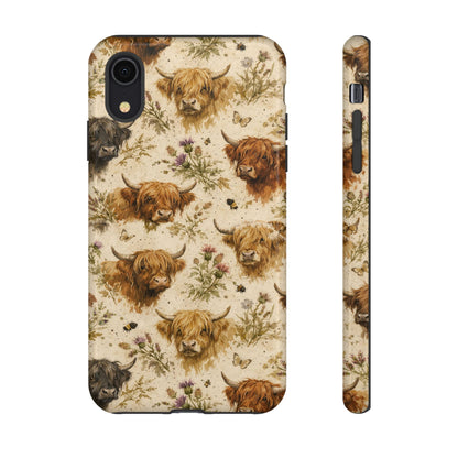 Cottage Core Highland Cows Tough Case