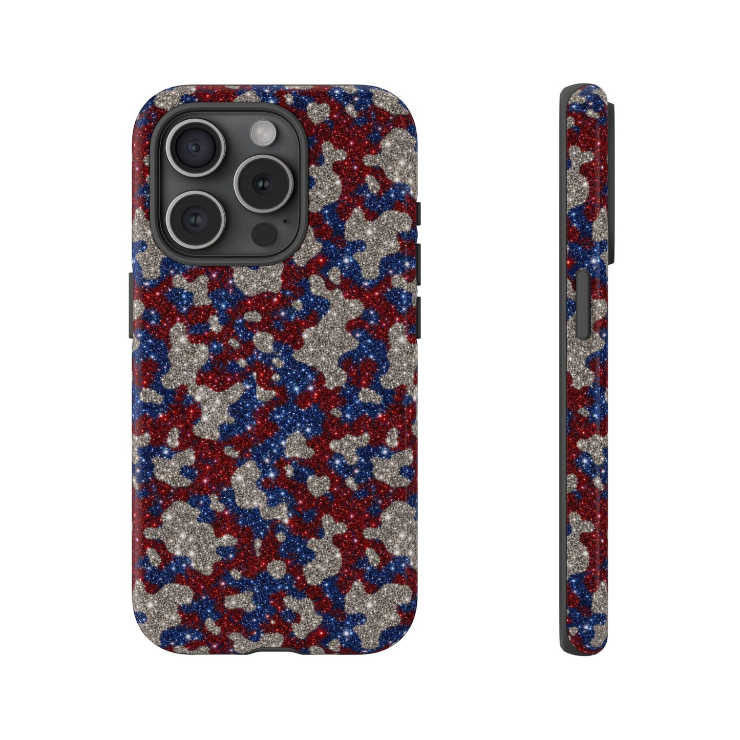 USA Cowhide Glitter Tough Case