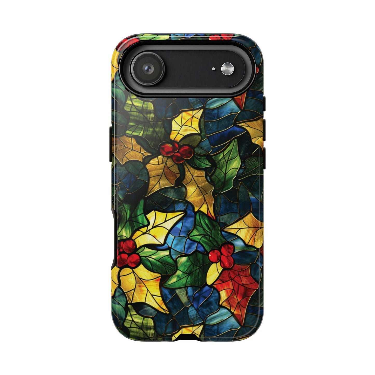 Stained Glass Holly Tough Phone Case