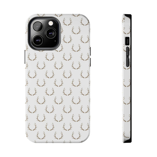 White Antlers Phone Case