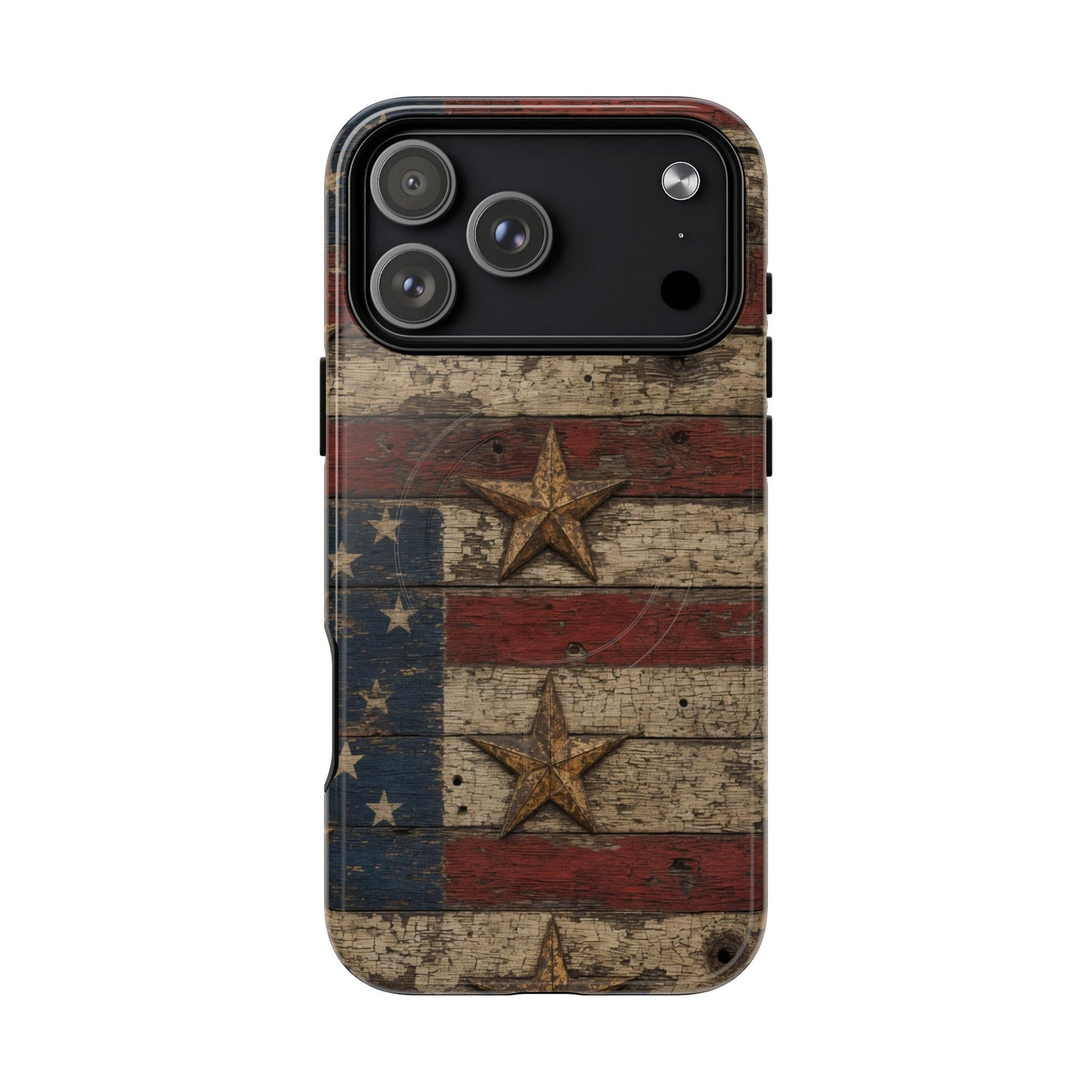 Patriotic Barn Stars Magnetic Case