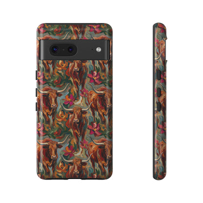 Painted Longhorns Tough Case