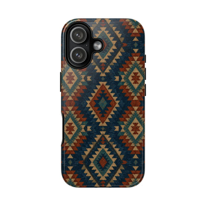 Navy Aztec Tough Case