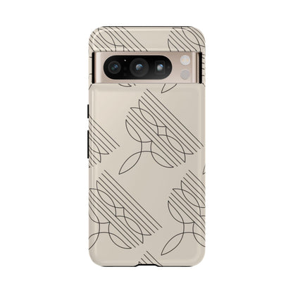 Boot Stitch Pattern Phone Case-Beige