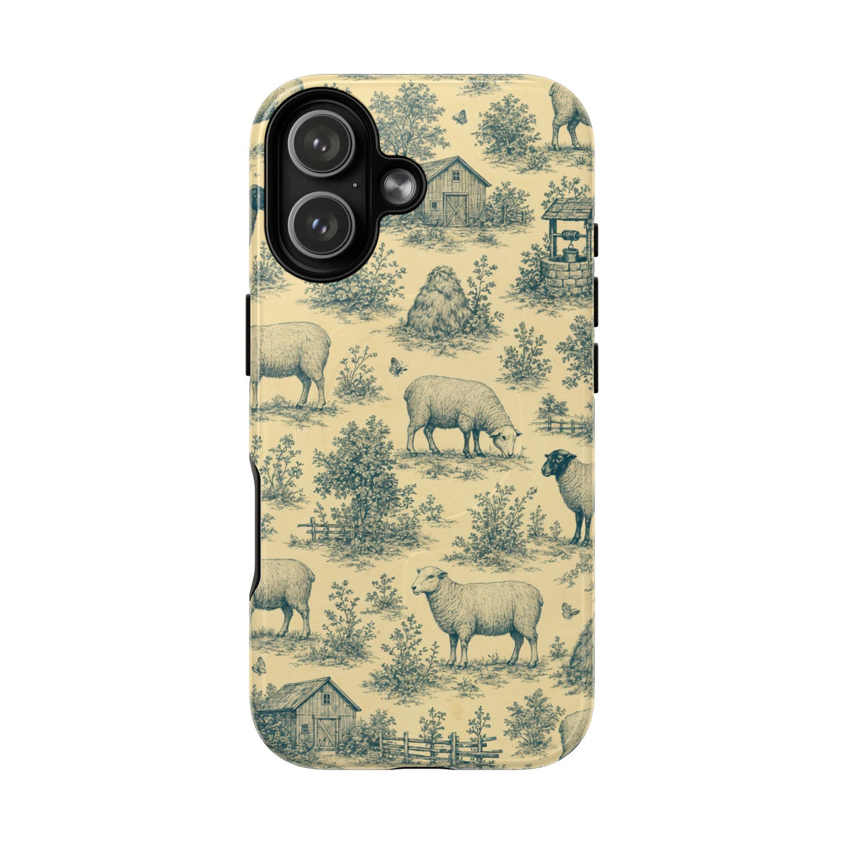 Sheep Toile Magnetic Case