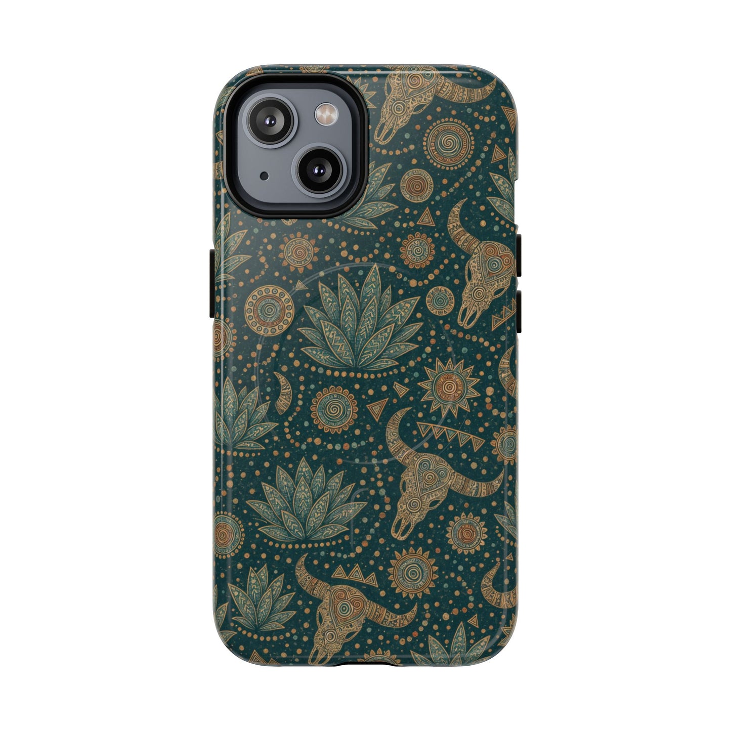 Ornate Skull Magnetic Case
