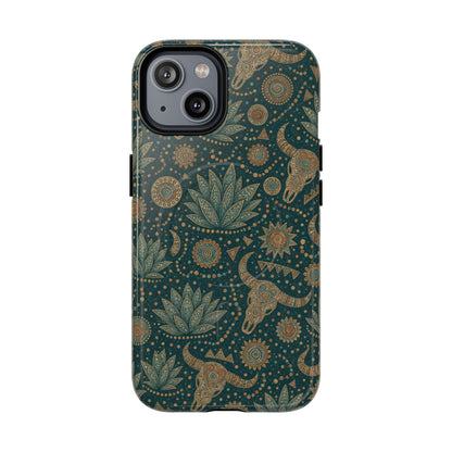 Ornate Skull Magnetic Case