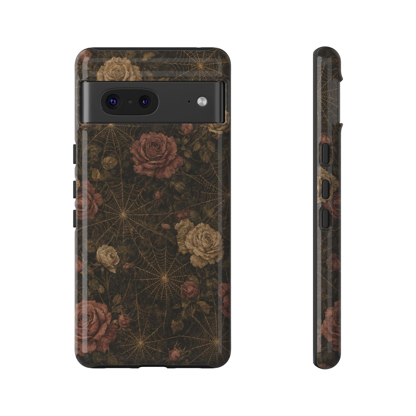 Spiderweb Rose Tough Case