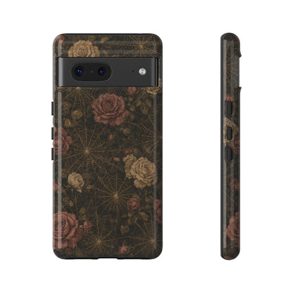 Spiderweb Rose Tough Case