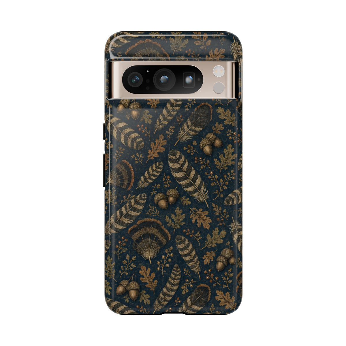 Navy Feathers Tough Case