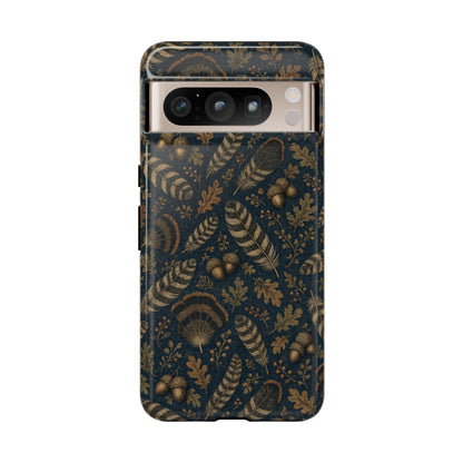 Navy Feathers Tough Case