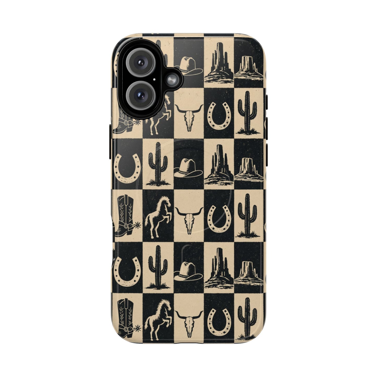 Western Checkerboard Magnetic Case
