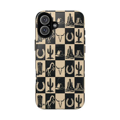Western Checkerboard Magnetic Case