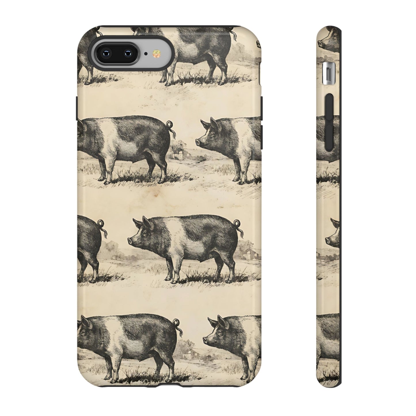 Vintage Pigs Tough Case