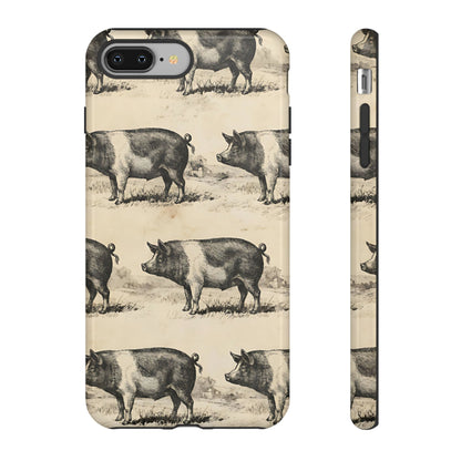 Vintage Pigs Tough Case