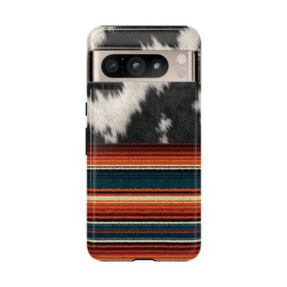 Cowhide + Serape Stripe Tough Case