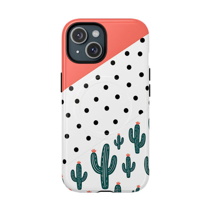 Polka Dot Cactus Magnetic Case
