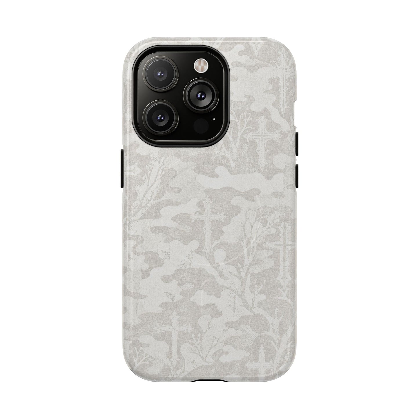 White Camo Cross Magnetic Case