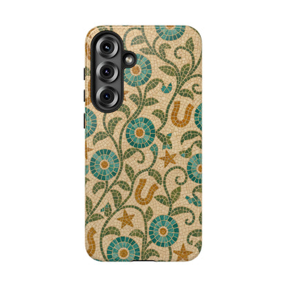 Turquoise Horseshoe Mosaic Tough Case