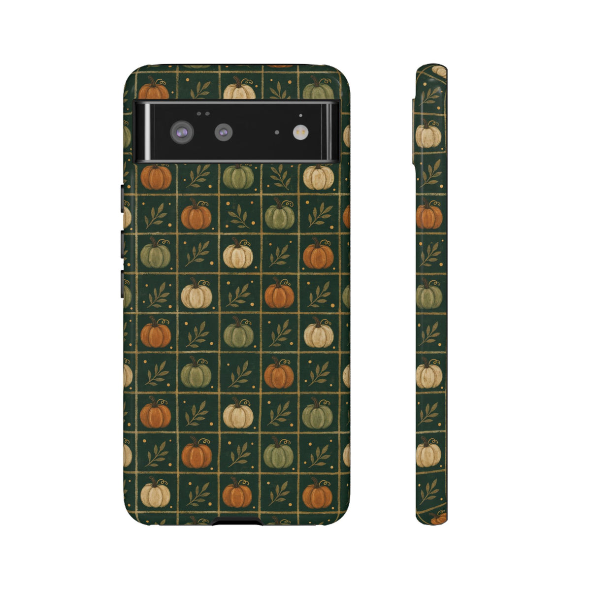 Green Pumpkin Check Tough Case