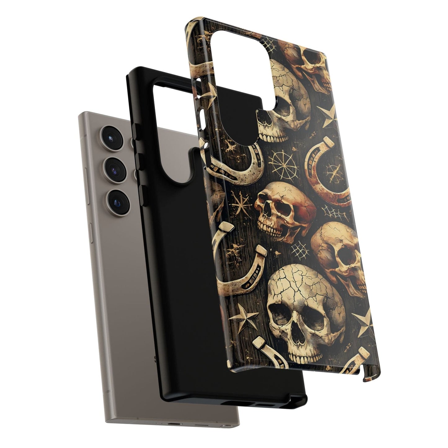 Skulls Horseshoes Dark Phone Case