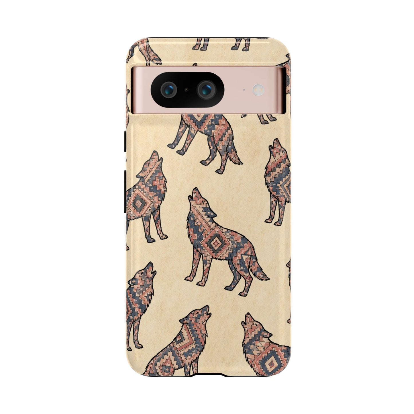Rose Aztec Wolf Tough Case