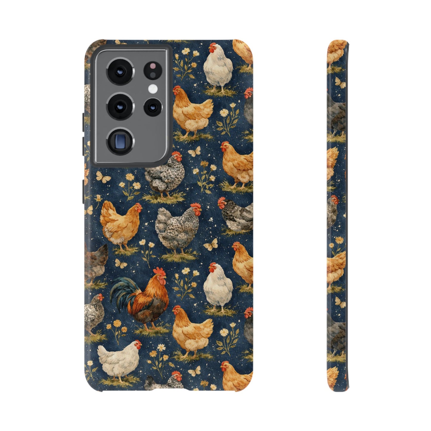 Indigo Chickens Tough Case