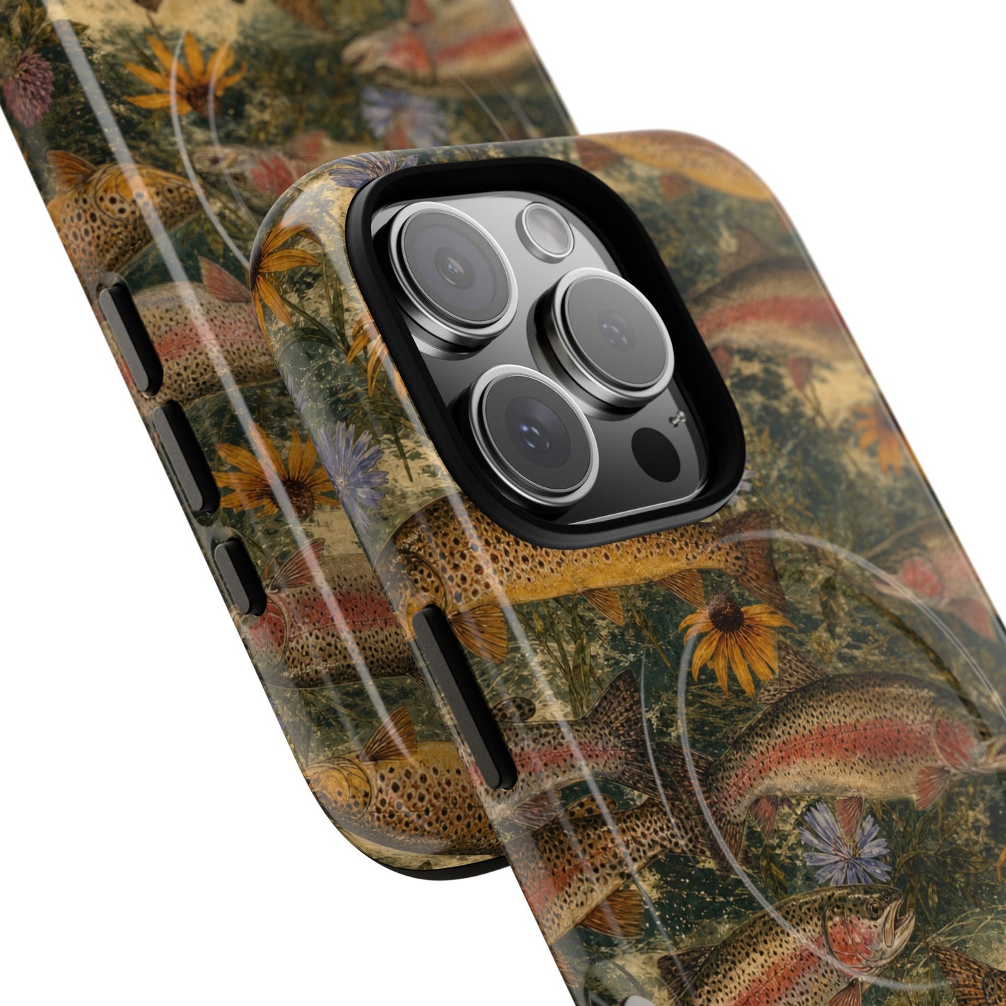 Floral Trout Magnetic Case
