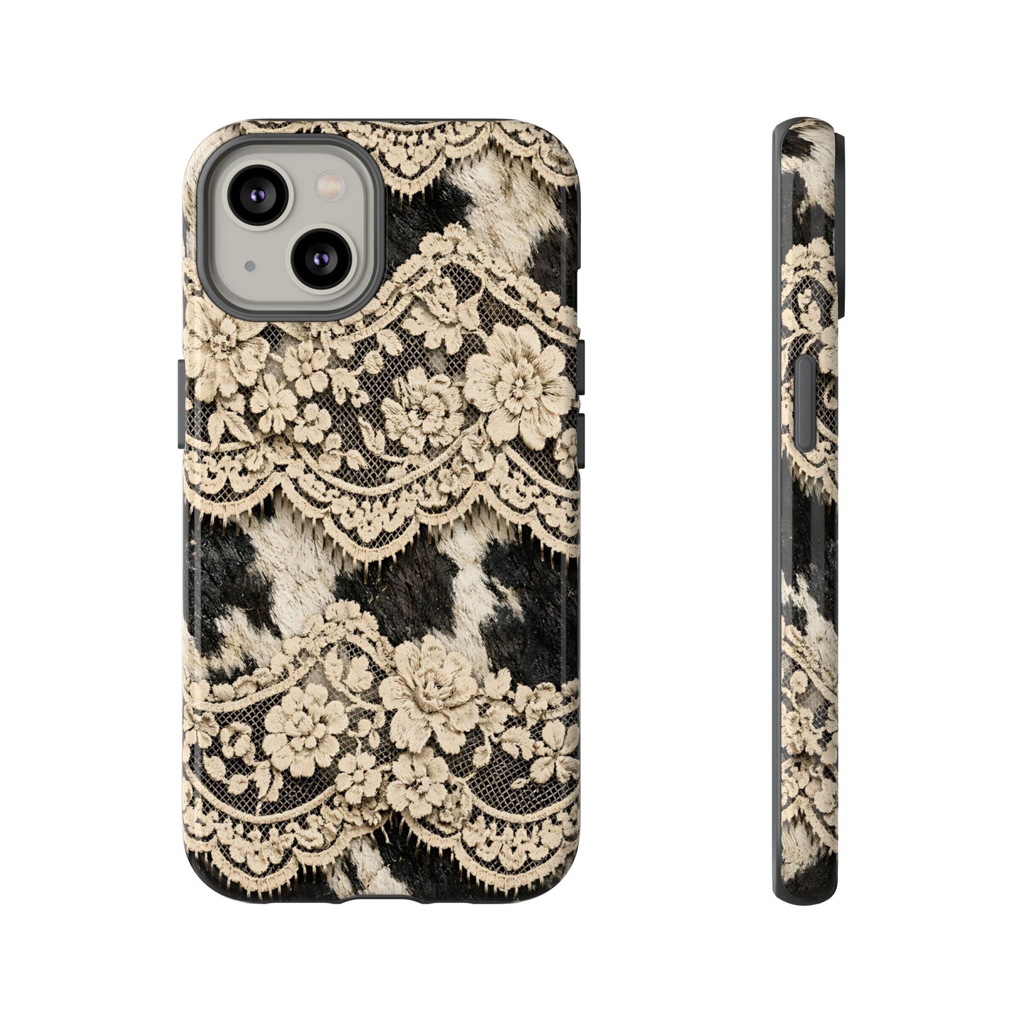 Cowhide Lace Tough Case
