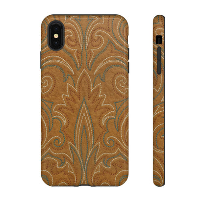 Boot Stitch Tan Tough Case