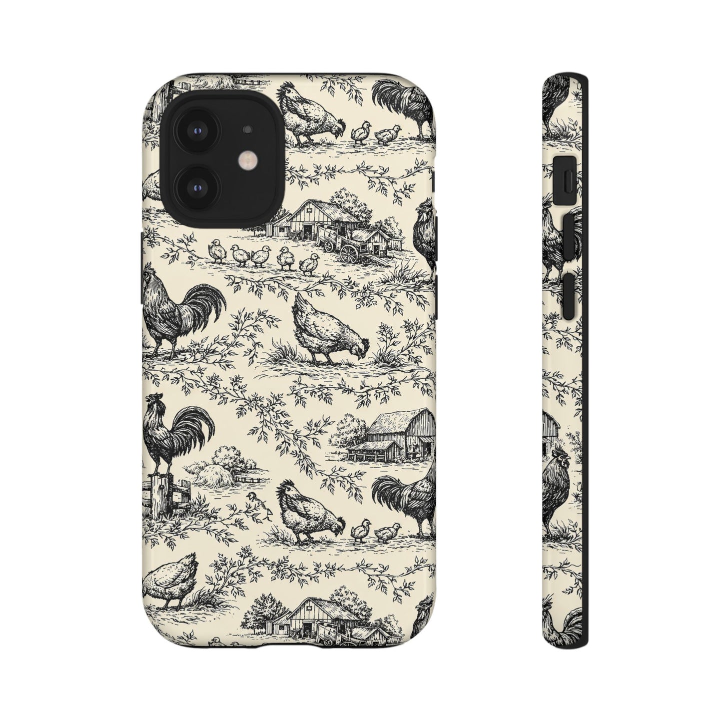 Toile Chickens Tough Case