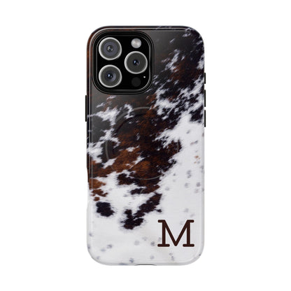 Cowhide Monogram Magnetic Case