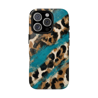 Turquoise Leopard Magnetic Case