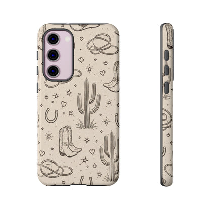 Cowgirl Doodles Tough Case