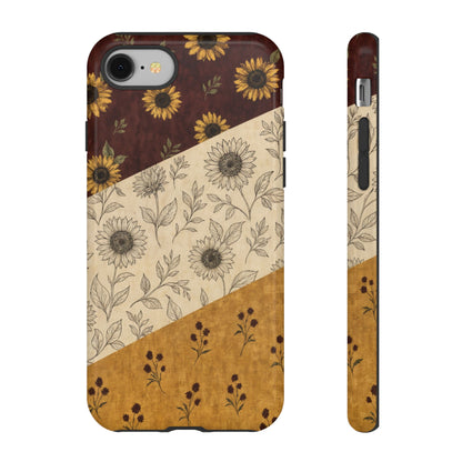 Sunflower Burgundy Swaths Tough Case