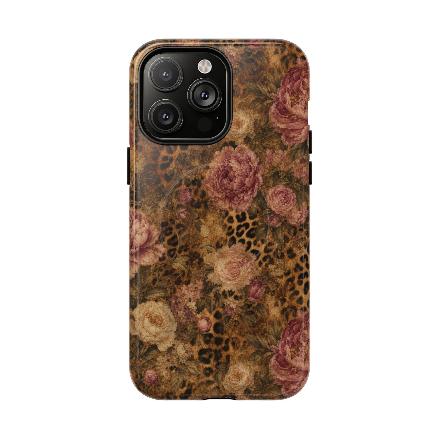 Leopard Floral Magnetic Case