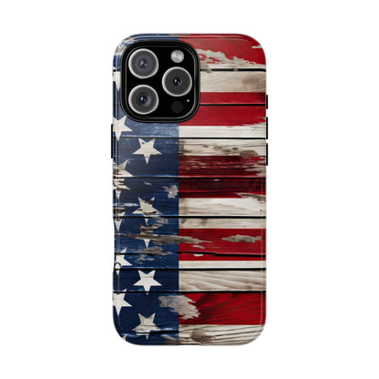 Wood Stars Stripes Tough Case