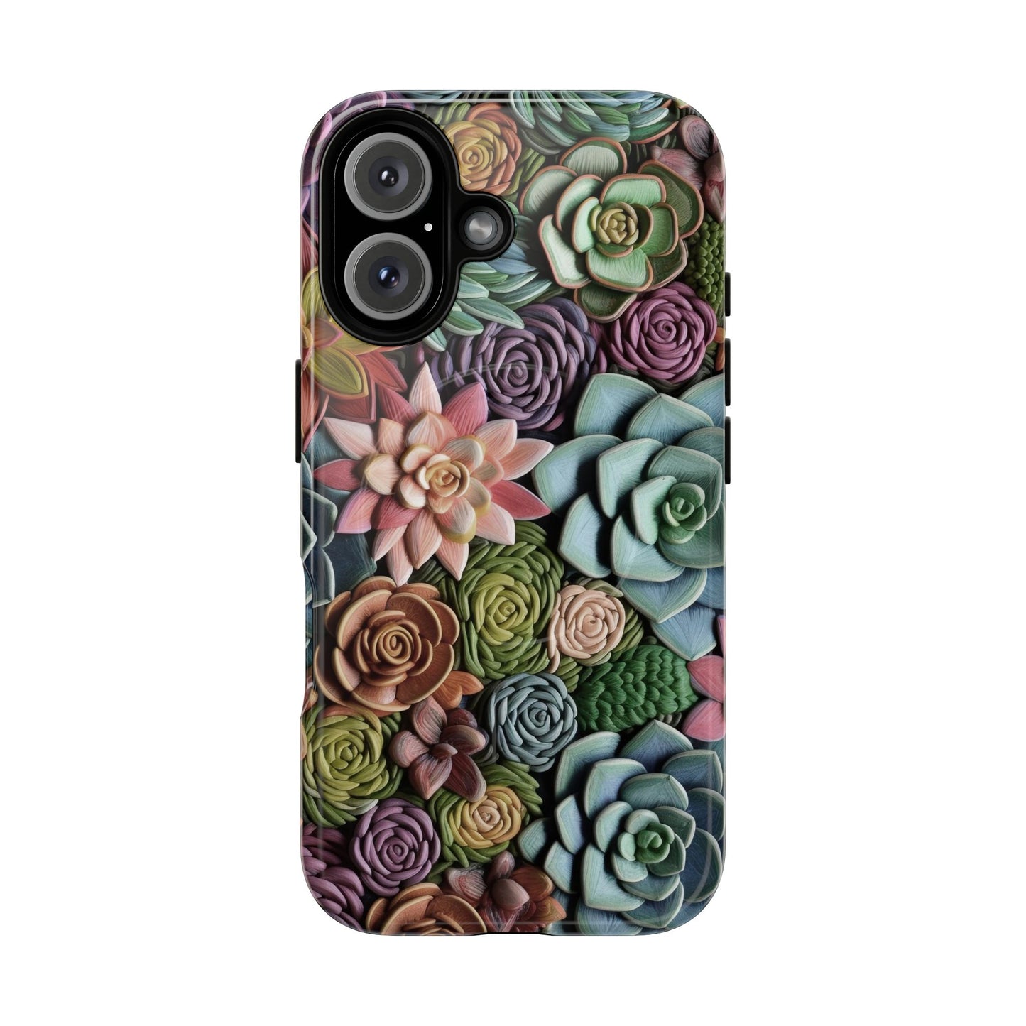 3d Succulent Flower Magnetic Case