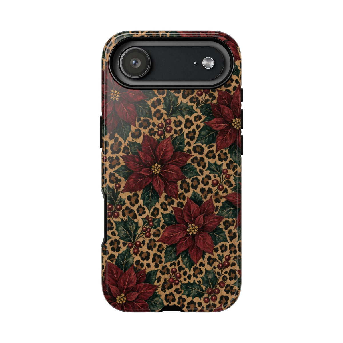 Leopard Poinsettia Tough Case