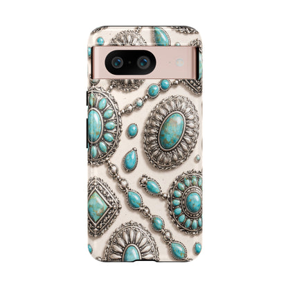 Turquoise Silver Concho Tough Case