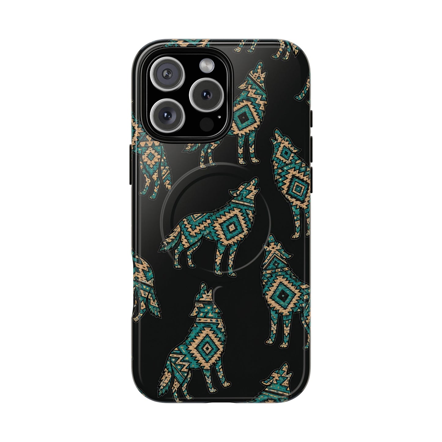 Turquoise Wolf Magnetic Case