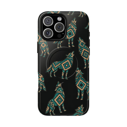 Turquoise Wolf Magnetic Case