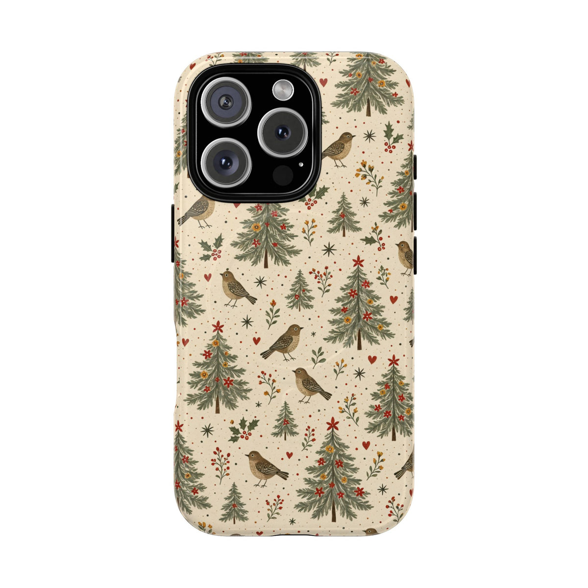 Folk Christmas Birds Magnetic Case