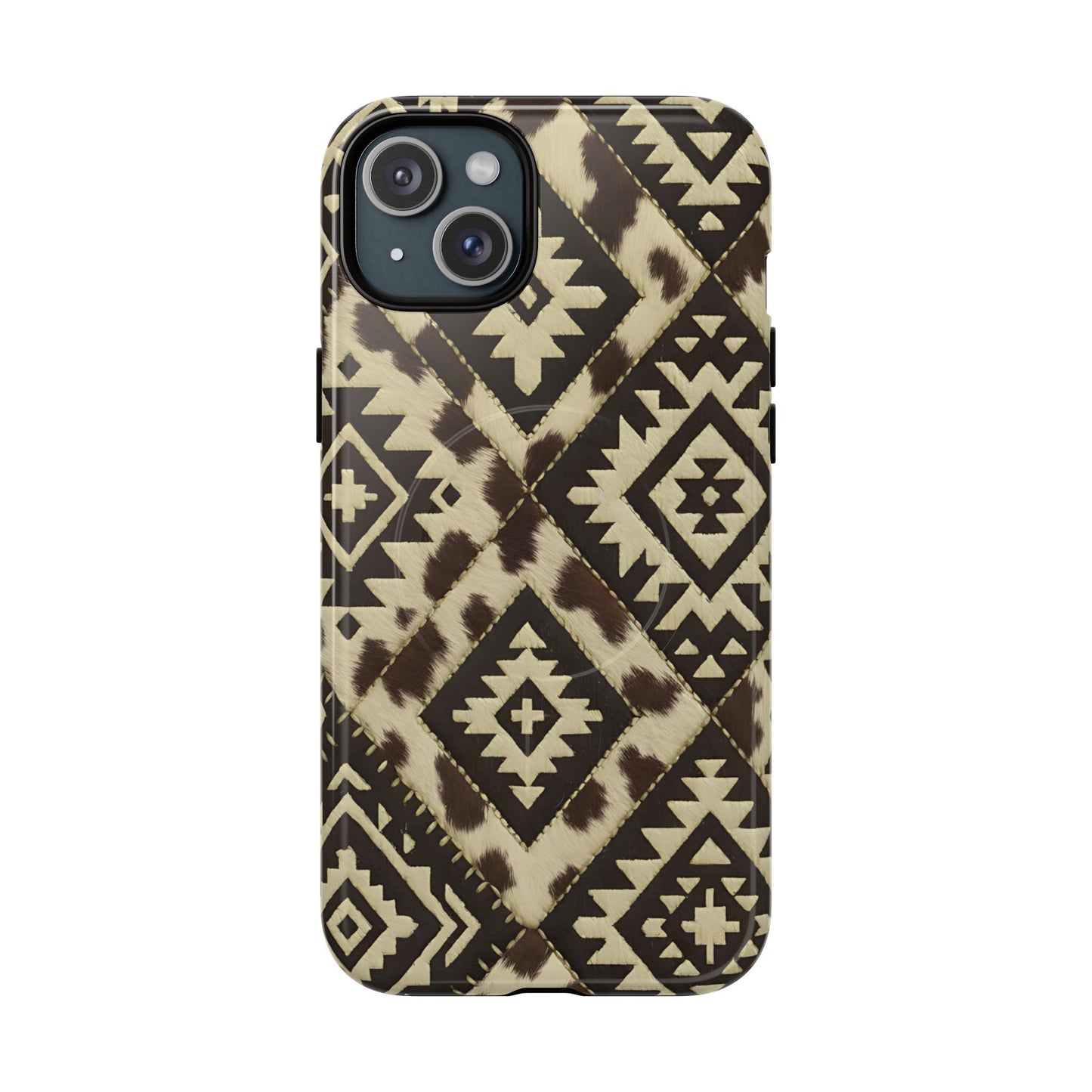 Chocolate Aztec Quilt Magnetic Case
