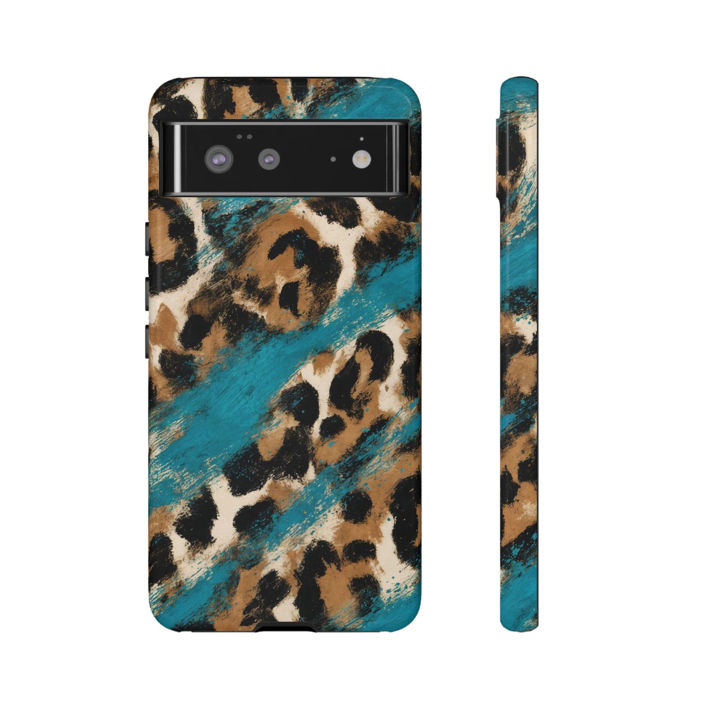 Turquoise Leopard Tough Case