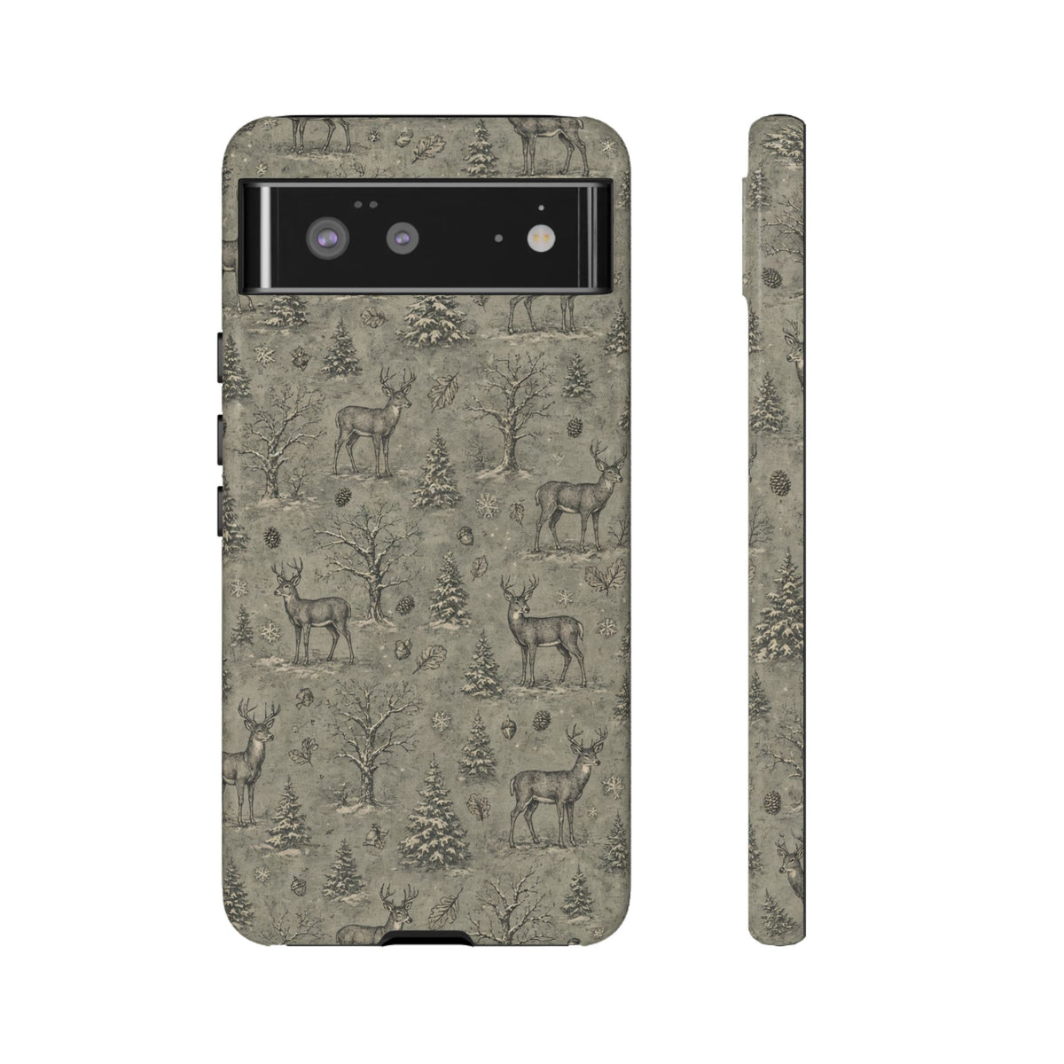 Etched Winter Buck Tough Case