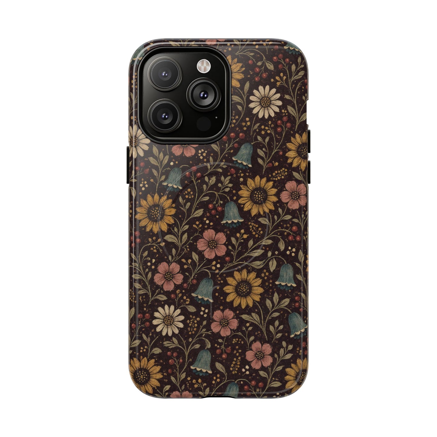 Plum Folk Floral Magnetic Case
